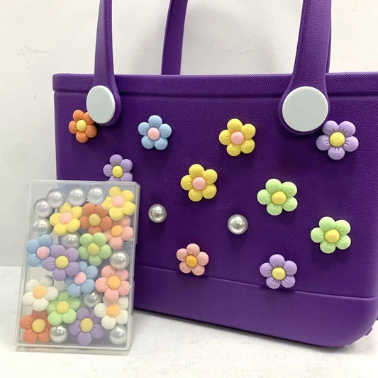 Déco Lulu - Fleurs et perles en couleurs 