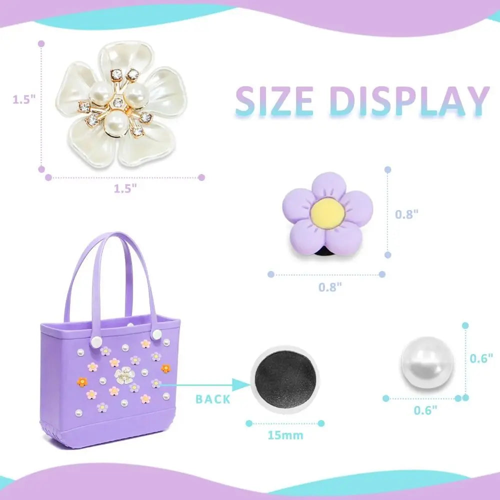 Déco Lulu - Fleurs et perles en couleurs 